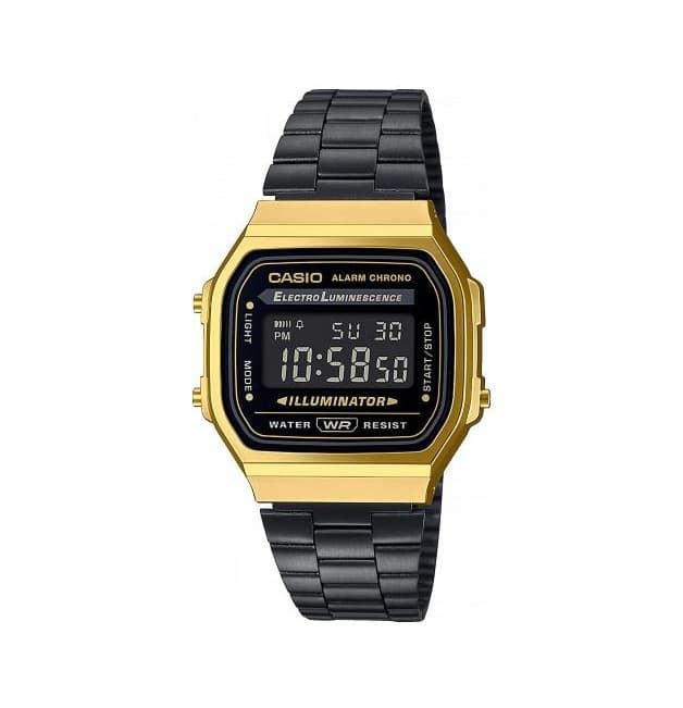 Reloj Casio A168WEGB-1B dorado y negro - Imagen 1