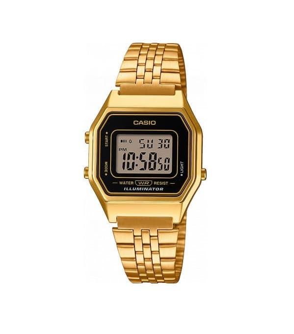 Reloj Casio LA680WEGA-1 dorado y negro - Imagen 1